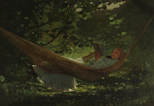 Dans le hamac, 1873, Winslow Homer