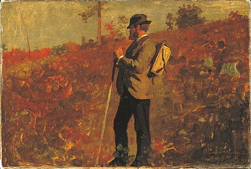 Man with a Knapsack, 1873, Winslow Homer