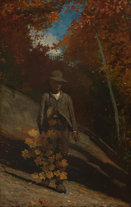 Gathering Autumn Leaves, 1877, Winslow Homer