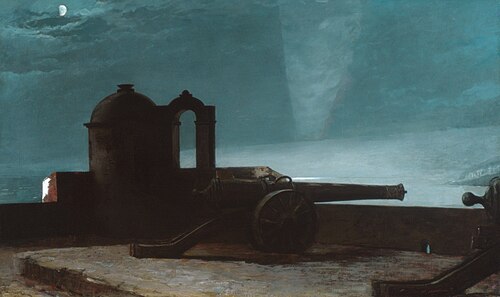 Searchlight on Harbor Entrance, Santiago de Cuba, 1901, Winslow Homer