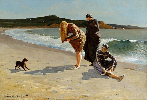 Eagle Head, Manchester, Massachusetts (High Tide), 1870, Winslow Homer