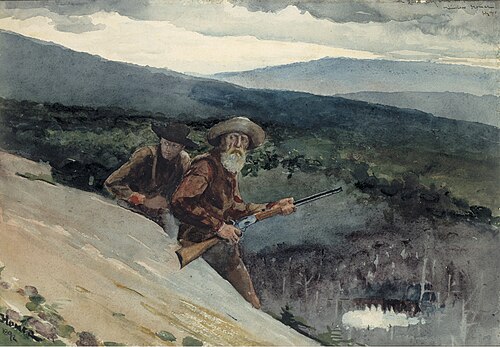 Bear Hunting, Prospect Rock, 1892, Winslow Homer