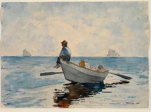 Boys in a Dory, 1880, Winslow Homer