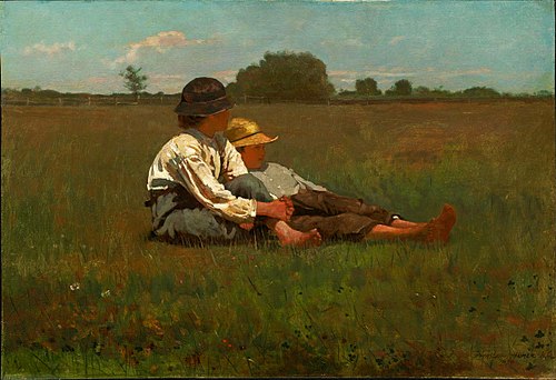 Boys in a Pasture, 1874, Winslow Homer