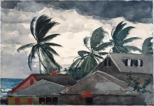 Ouragan, Bahams, 1898, Winslow Homer