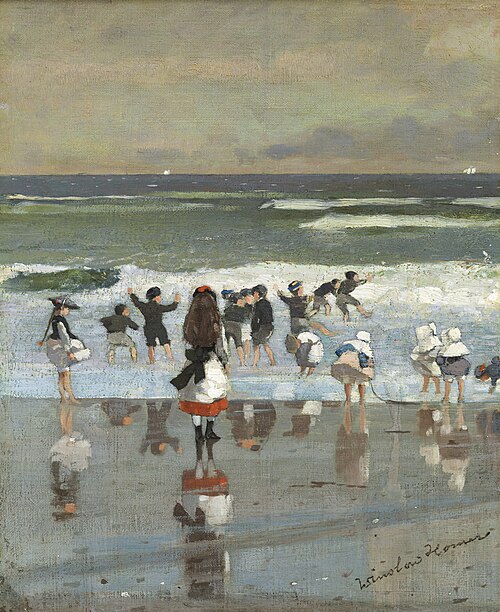 Beach Scene, 1869, Winslow Homer