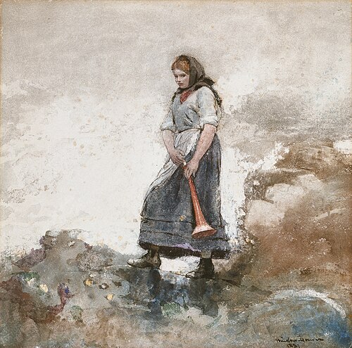 Daughter of the Coast Guard, 1881, Winslow Homer