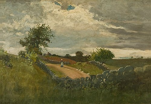 Woman Driving Geese, 1878, Winslow Homer