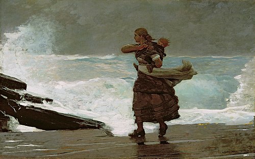 The Gale, 1887, Winslow Homer