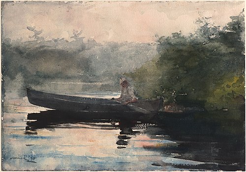 The End of the Day, Adirondacks, 1890, Winslow Homer