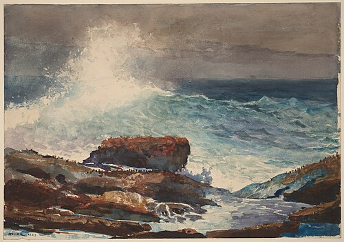 Incoming Tide, Scarboro, Maine, 1883, Winslow Homer