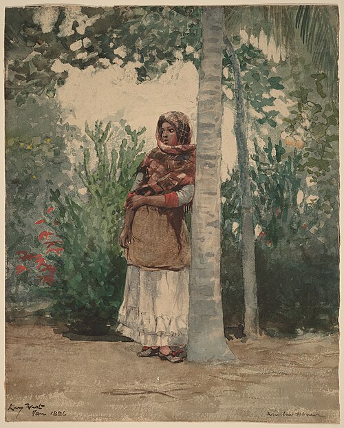 Under a Palm Tree, 1886, Winslow Homer