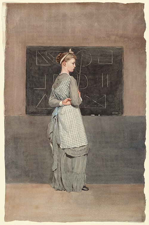 Blackboard, 1877, Winslow Homer