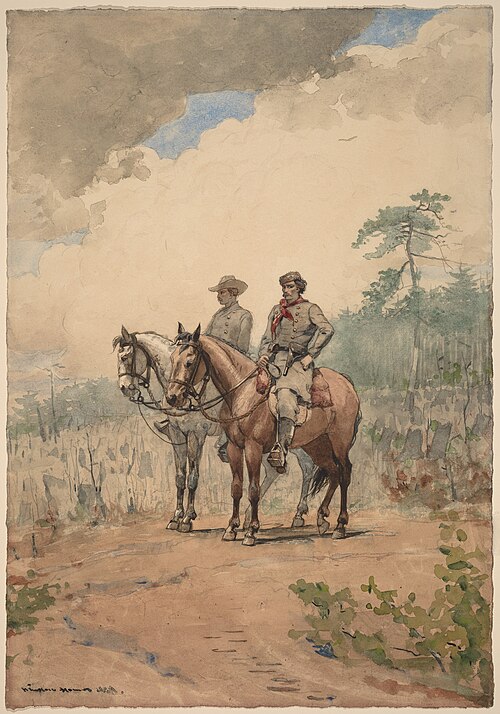 Two Scouts, 1887, Winslow Homer