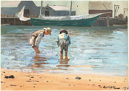 Boys Wading, 1873, Winslow Homer