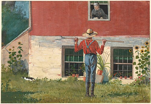 In the Garden (Rustic Courtship), 1874, Winslow Homer