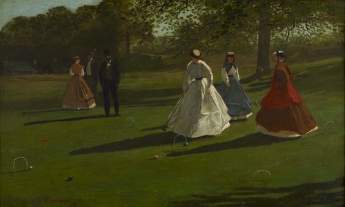 Croquet Players, 1865, Winslow Homer