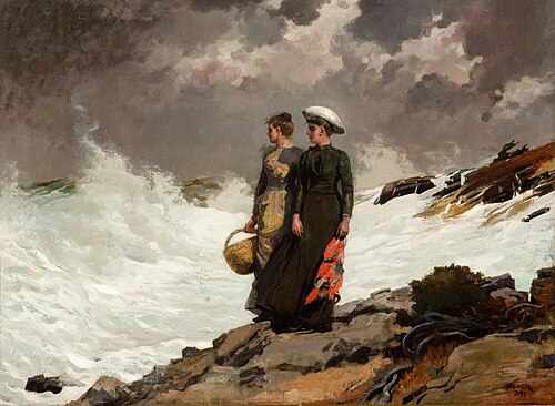 Watching the Breakers, 1891, Winslow Homer