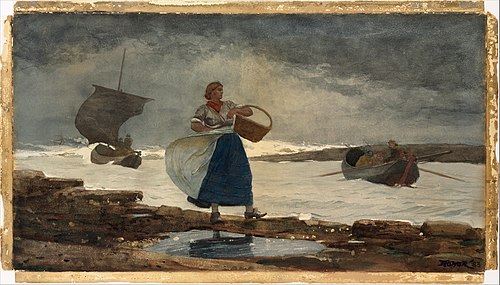 Inside the Bar, 1883, Winslow Homer