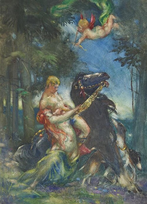 Study for Venus and Adonis, 1910, Francis Cadell