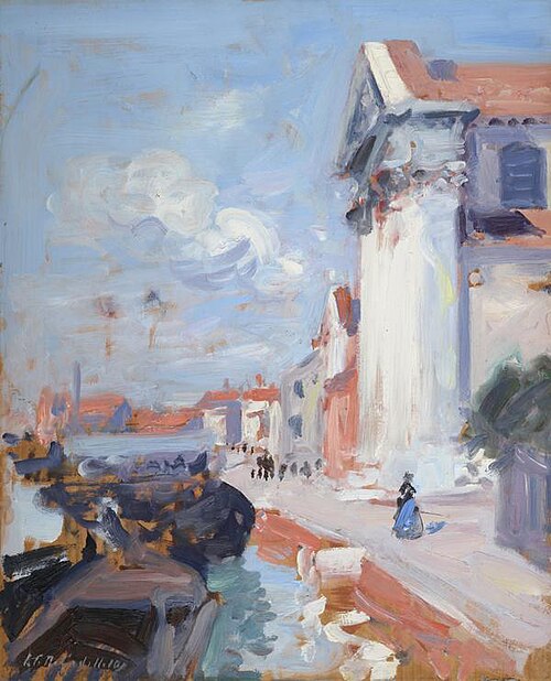 On the Canal, Venice, 1910, Francis Cadell