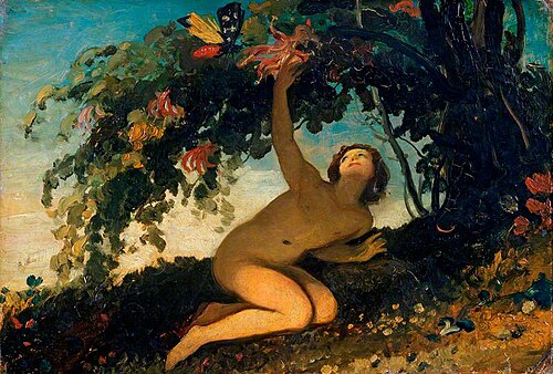 Ariel: 'Where the bee sucks...' (from William Shakespeare's 'The Tempest'), 1831, Joseph Severn