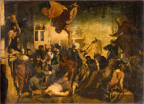 The Miracle of the Hammer (after Jacopo Tintoretto), , Joseph Severn