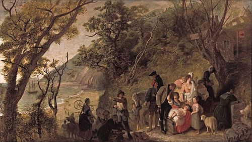 The deserted village, 1857, Joseph Severn