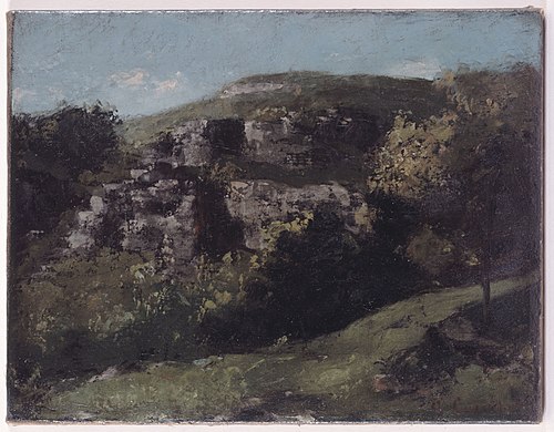 Rochers à Ornans, 1869, Gustave Courbet