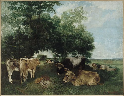 La sieste pendant la saison des foins, 1867, Gustave Courbet