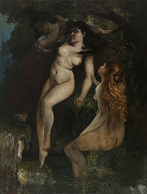 Trois Baigneuses, 1867, Gustave Courbet