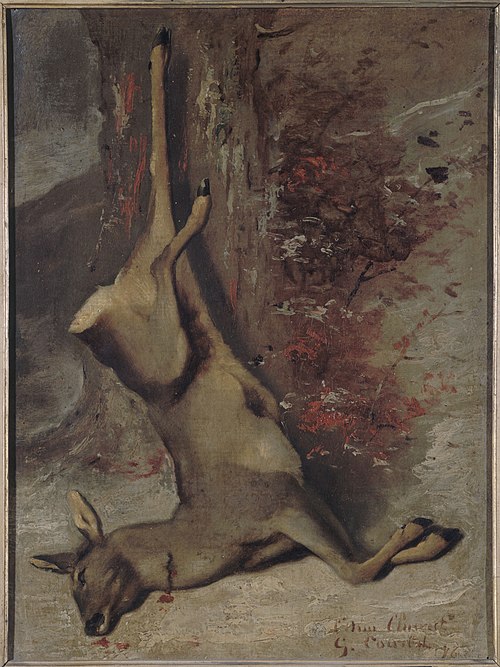 Le chevreuil, 1876, Gustave Courbet