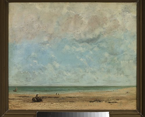 Seaside landscape, 1863, Gustave Courbet