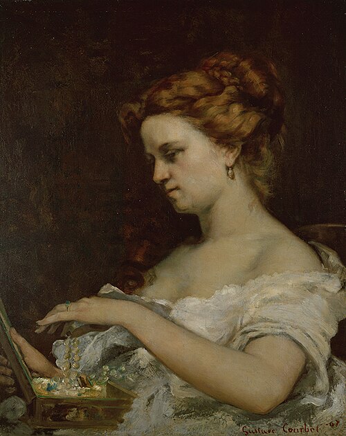 La Dame aux bijoux, 1867, Gustave Courbet