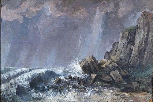 La Trombe, Étretat, 1869, Gustave Courbet