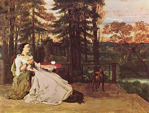 La Dame de Francfort, 1858, Gustave Courbet