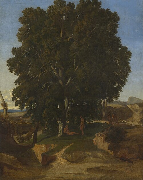 Paysage à l'antique, 1840, Gustave Courbet