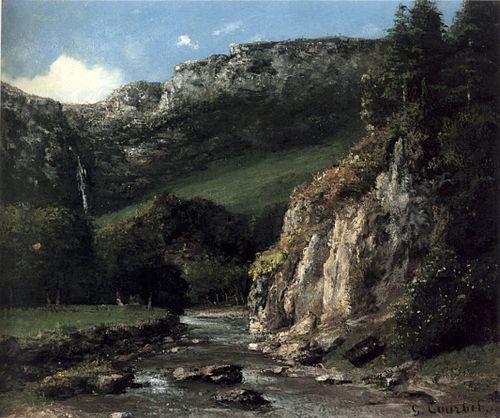Torrent dans les montagnes du Jura, 1872, Gustave Courbet