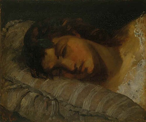 La dormeuse, 1854, Gustave Courbet