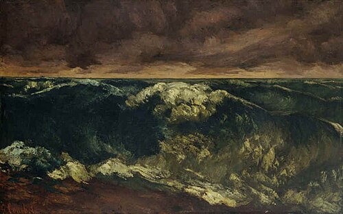 La vague, 1869, Gustave Courbet