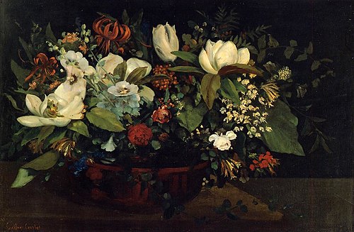 Magnolias, 1863, Gustave Courbet