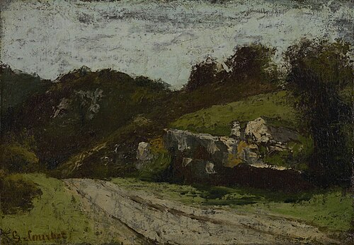 Road in sunshine, 1875, Gustave Courbet