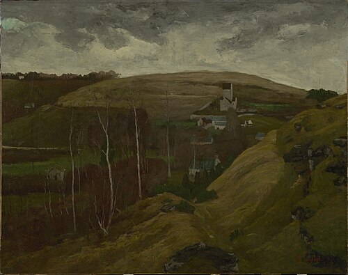 Hilly landscape, 1858, Gustave Courbet