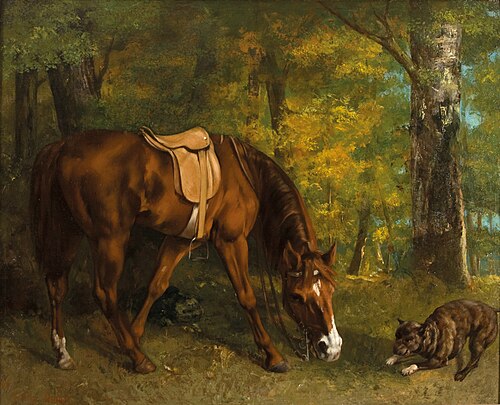 La Chasse au renard, 1863, Gustave Courbet