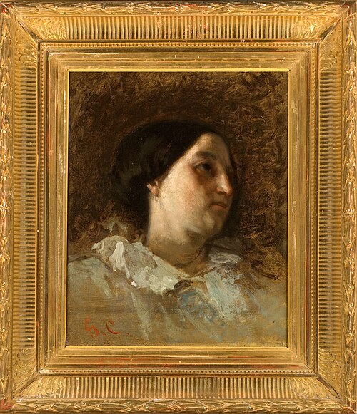 Etude de femme (H. Bonion), 1854, Gustave Courbet