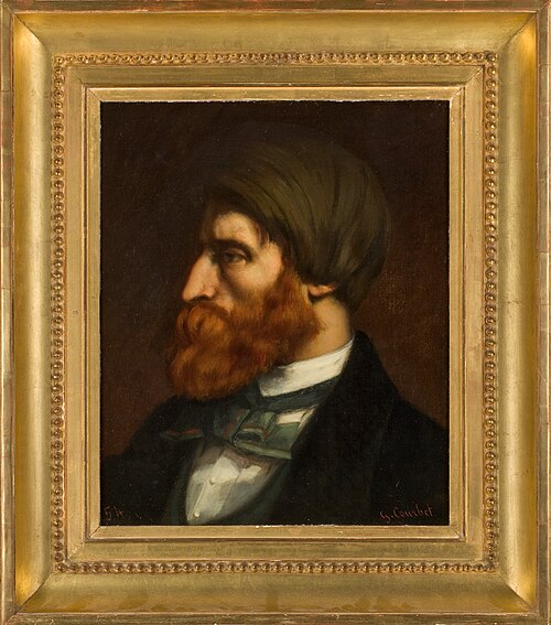Portrait de Bruyas de profil, 1854, 1854, Gustave Courbet