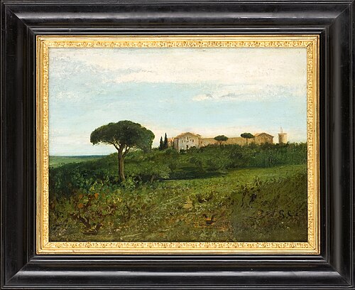 Vue de la Tour de Farges, 1850, Gustave Courbet