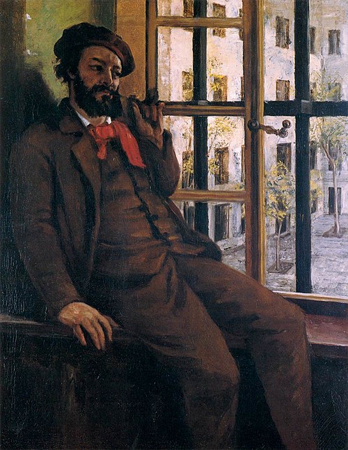 Autoportrait à Sainte-Pélagie, 1872, Gustave Courbet
