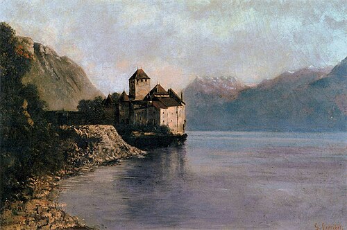 Chillon Castle, 1874, Gustave Courbet