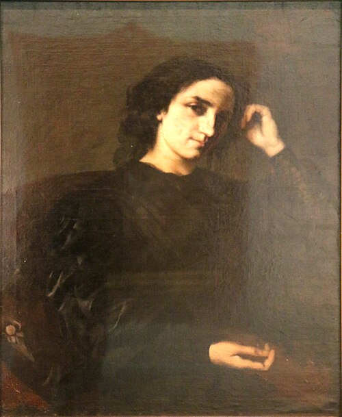 Portrait of madame Léon Fontaine, born Laure Janné, 1856, Gustave Courbet